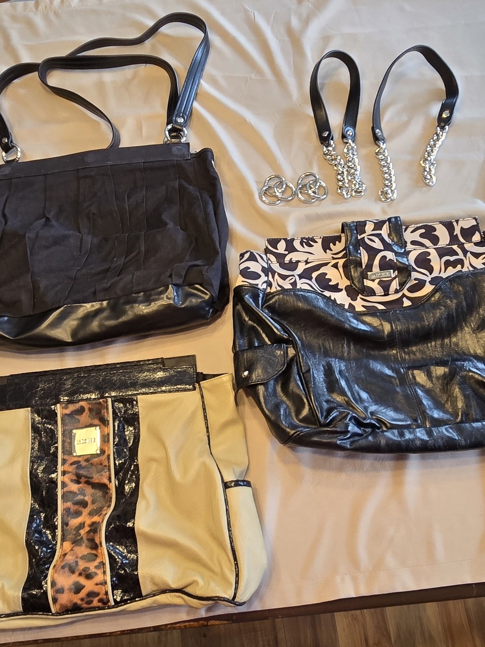 Miche Prima Bundle, 2 Shells (Charlize & Vanessa), Base Bag, Handles